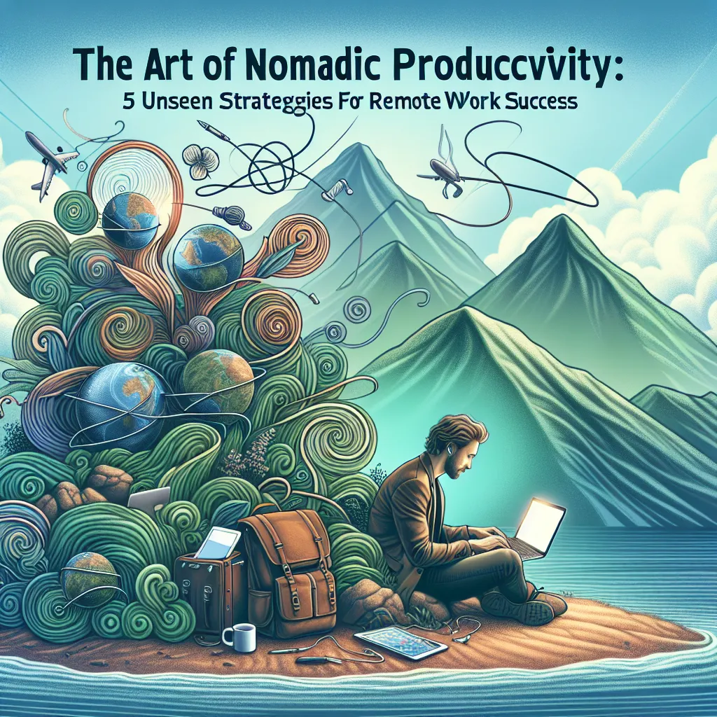 The Art of Nomadic Productivity: 5 Unseen Strategies for Remote Work Success
