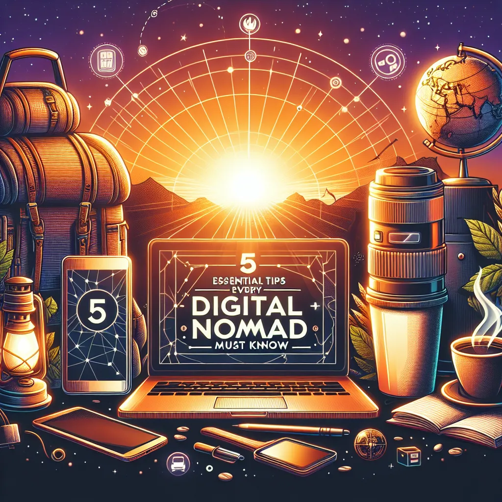 5 Essential Tips Every Digital Nomad Must Know